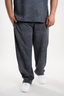 Qayyim Textured Relaxed Pants – Dark Grey