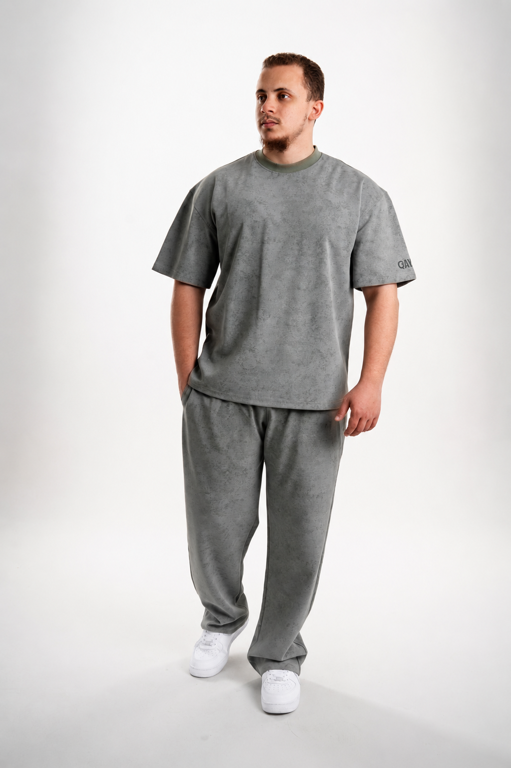 Qayyim Textured Essential Set – Olive