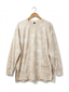 Qayyim Textured Women Shirt -Beige