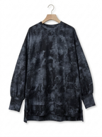 Qayyim Textured Women Shirt -Black