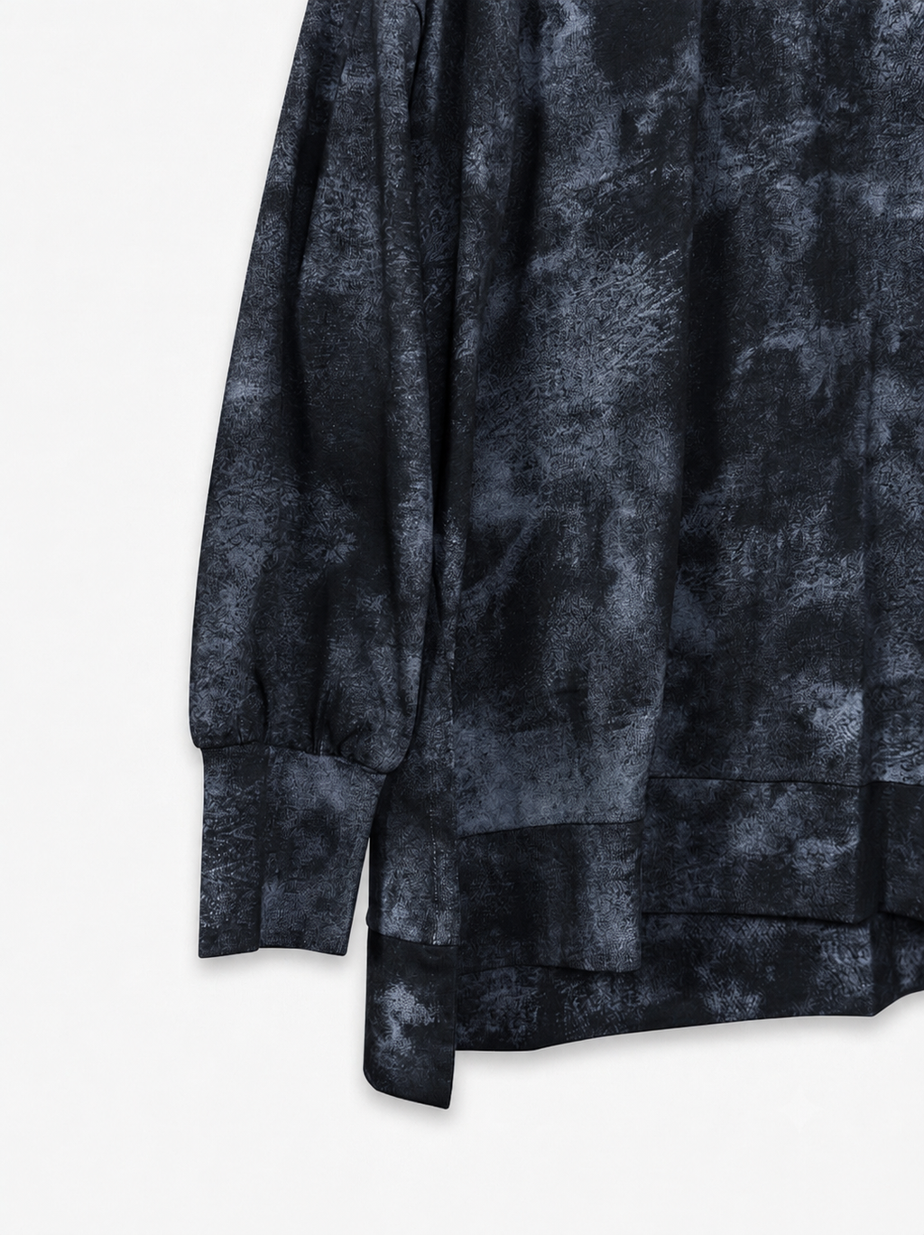 Qayyim Textured Women Shirt -Black
